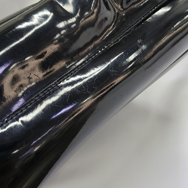 Patent Leather Tote Bag Black