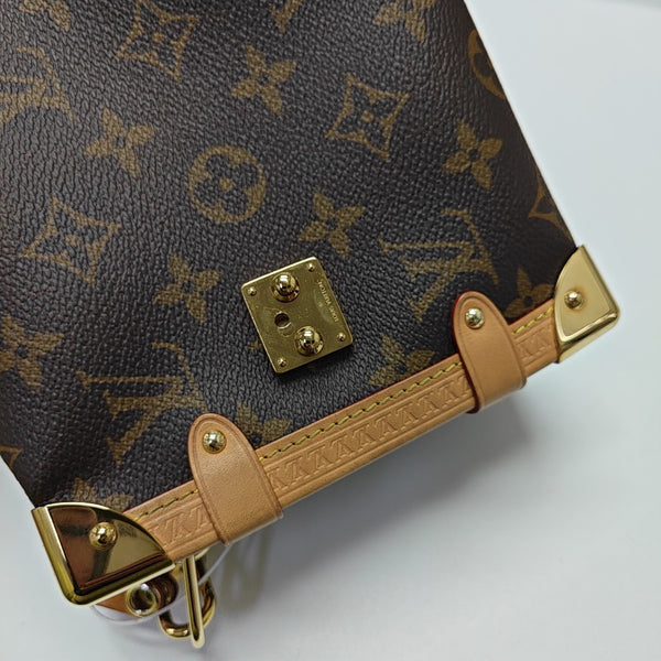 SIDE TRUNK MM Monogram Coated Canvas Brown