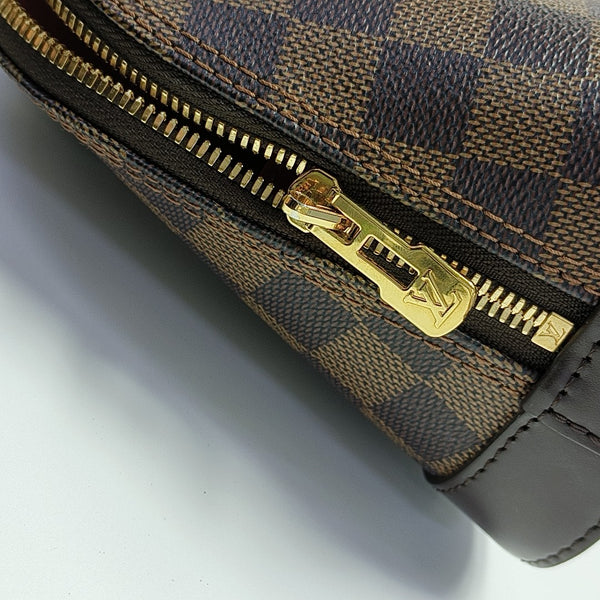 ALMA BB Damier Ebene Coated Canvas Brown