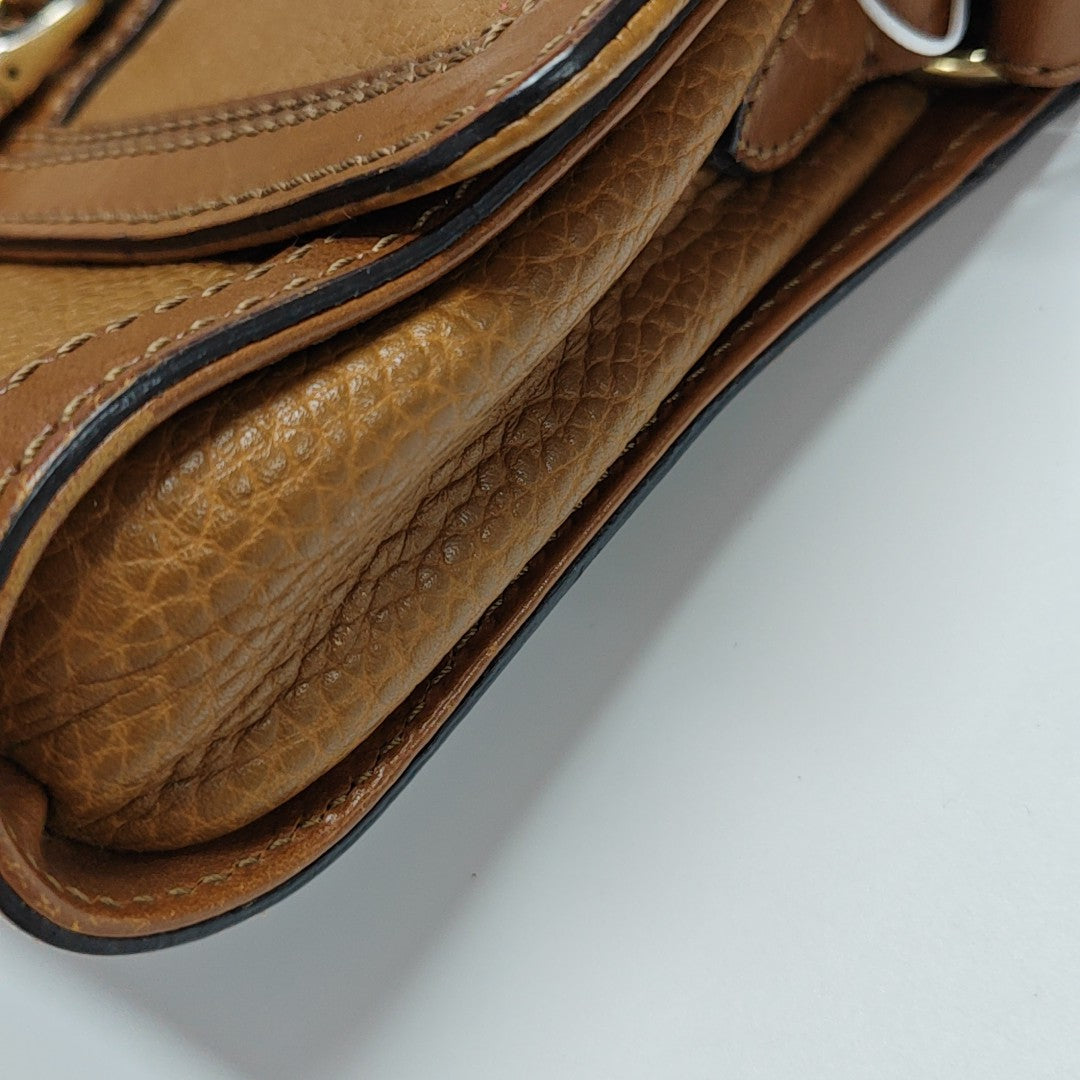 Calfskin Shoulder Bag Brown