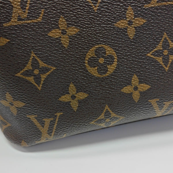 NEVERFULL MM Monogram Coated Canvas Brown