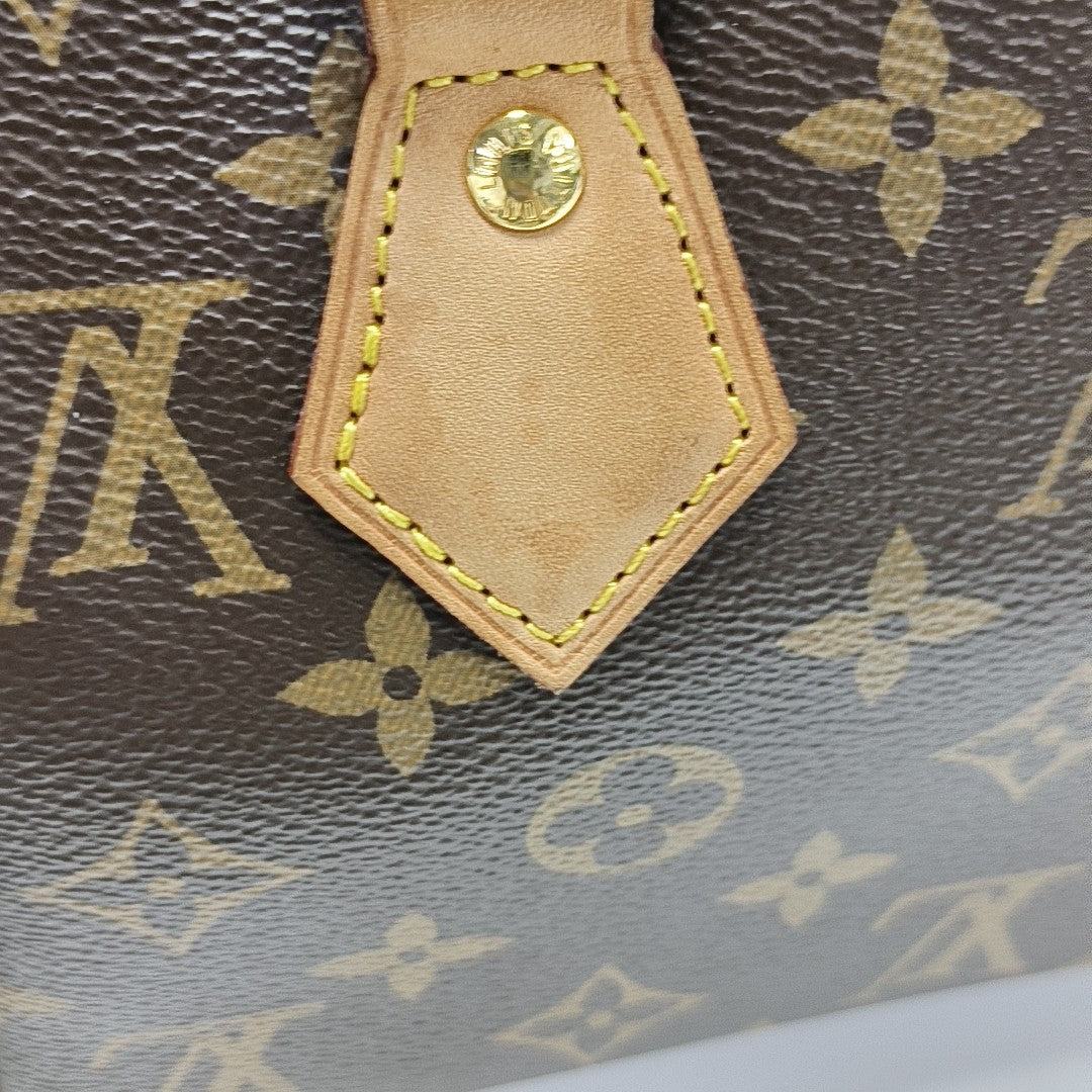 SPEEDY 20 Monogram Coated Canvas Brown