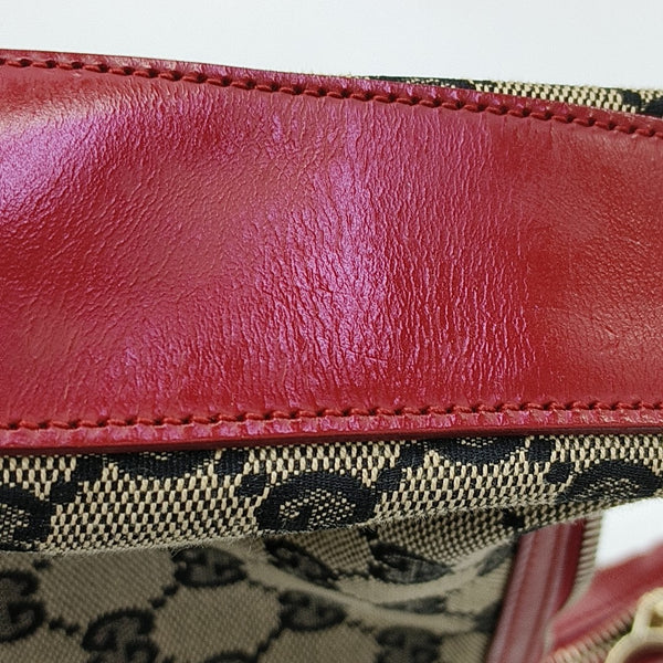 Monogram Canvas Shoulder Bag Brown