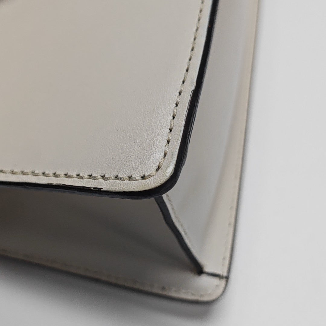 Sylvie Mini Calfskin White