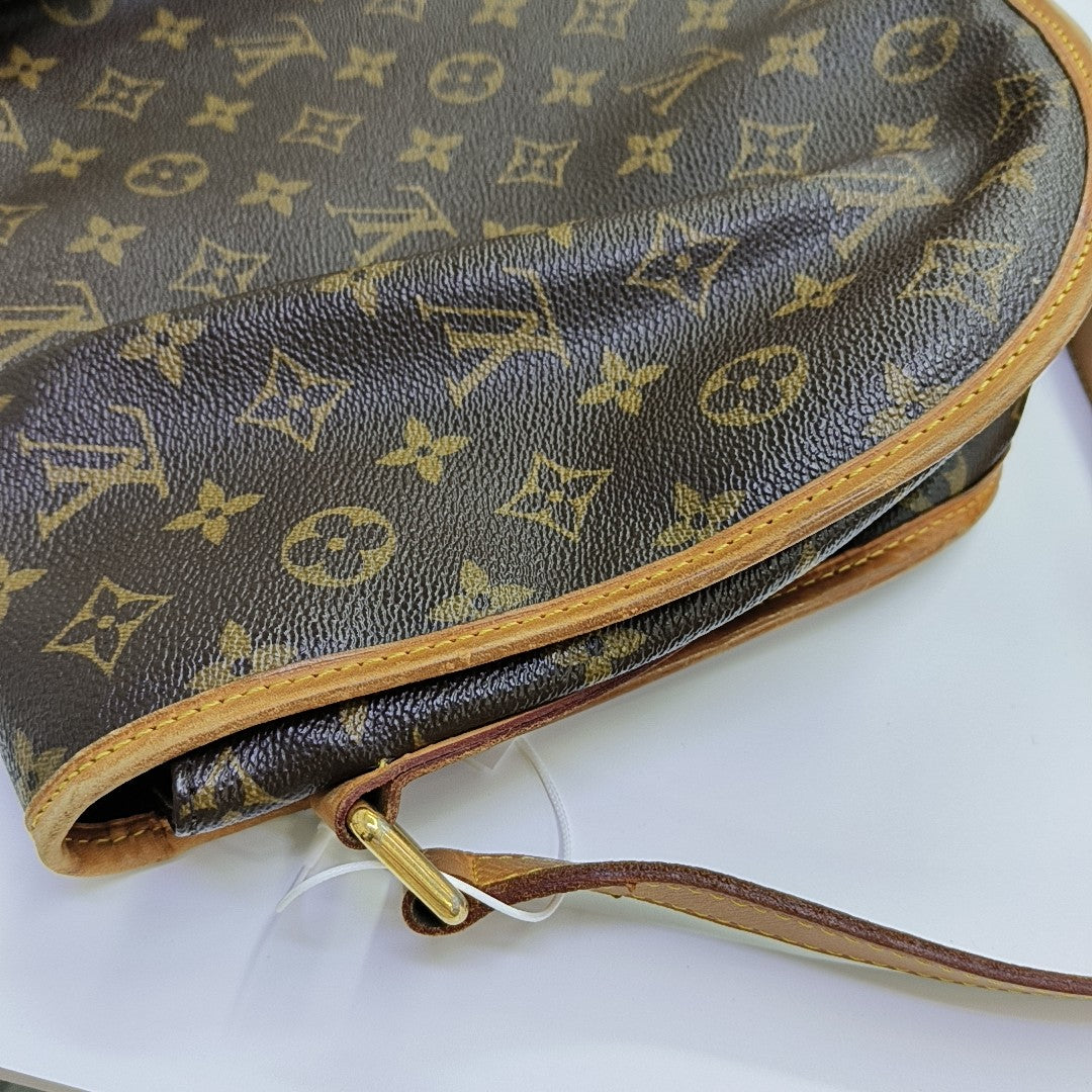 MENILMONTANT MM Monogram Coated Canvas Brown