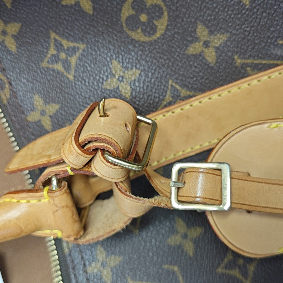 SAC SOUPLE 55 Monogram Coated Canvas Brown