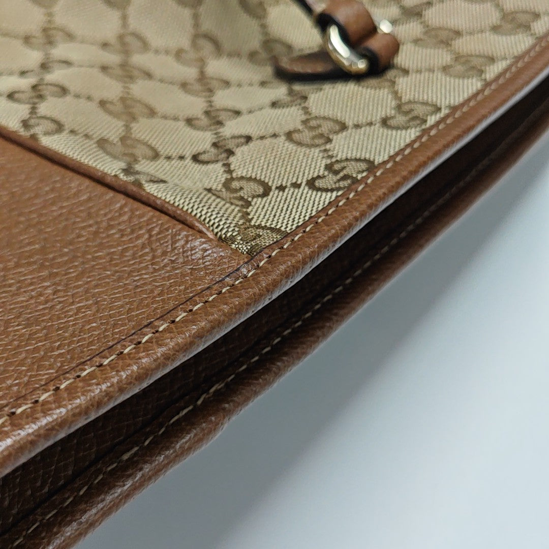 Bree Medium Monogram Canvas Beige