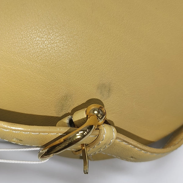 Calfskin Bucket Bag Yellow