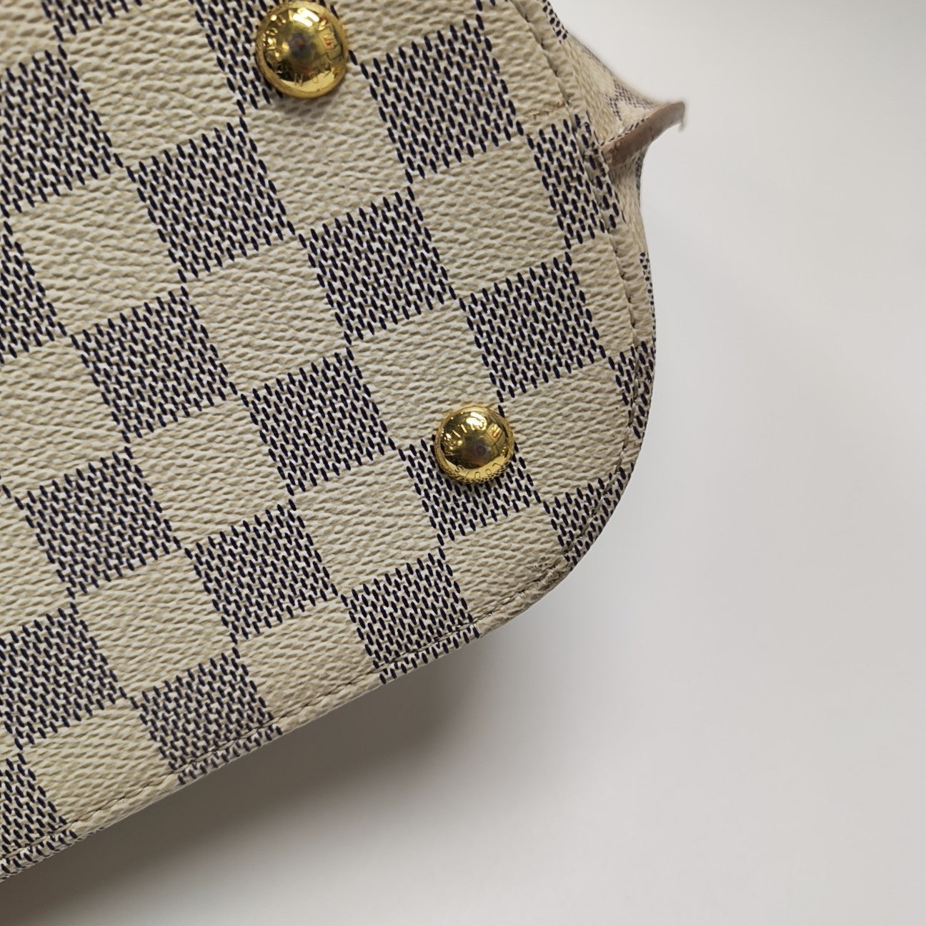 GIROLATA GM Damier Azur Coated Canvas White