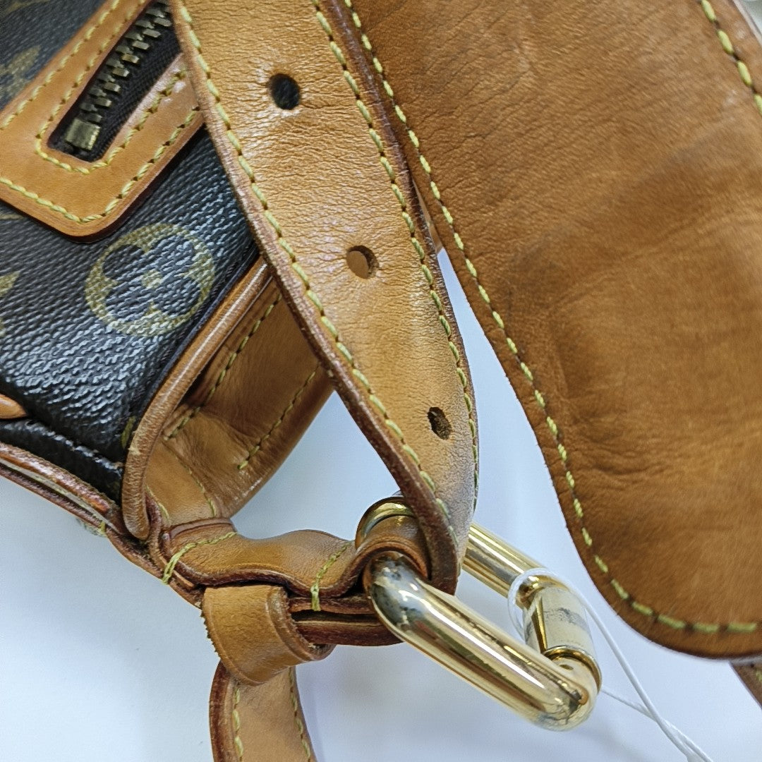 HUDSON GM Monogram Coated Canvas Brown