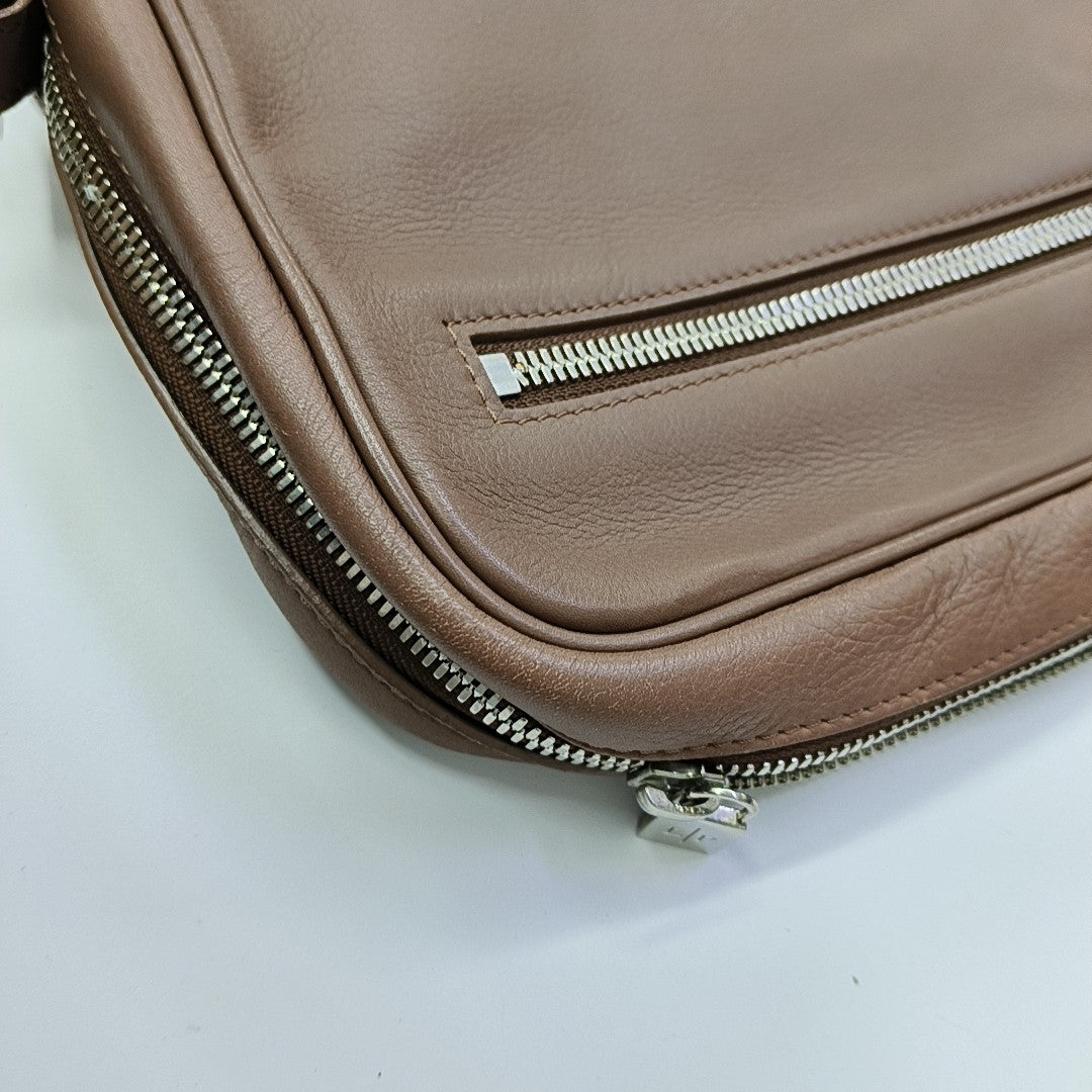 Calfskin Clutch Beige