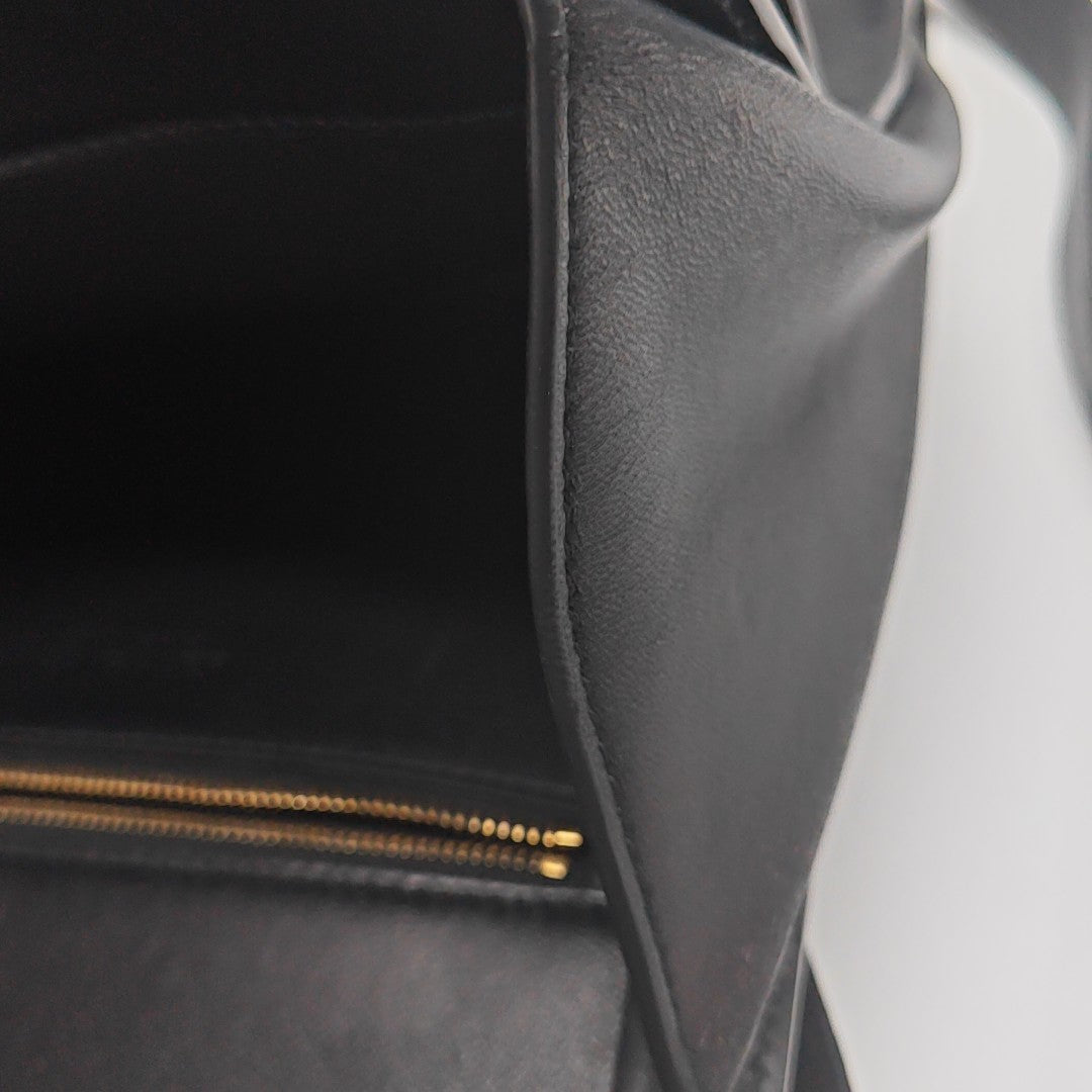 The Clip Calfskin Black