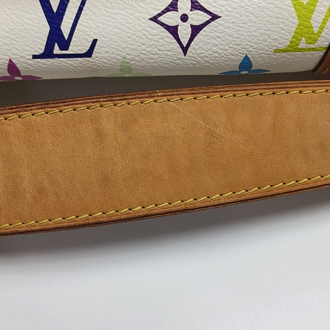 LV × TM BEVERLY MM Monogram Coated Canvas White