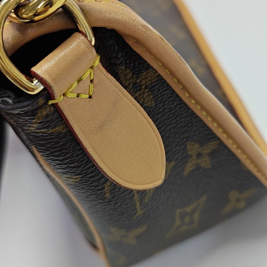 DIANE Monogram Coated Canvas Brown