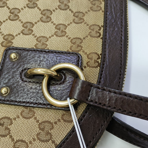 Monogram Canvas Tote Bag Brown