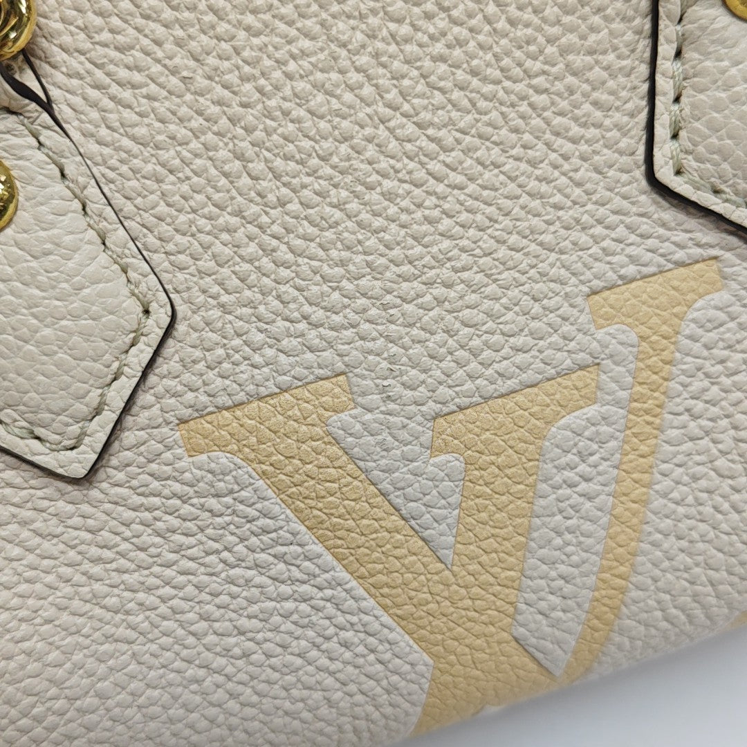 PAPILLON PM Monogram Calfskin White