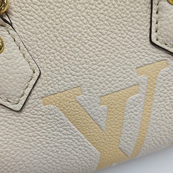 PAPILLON PM Monogram Calfskin White