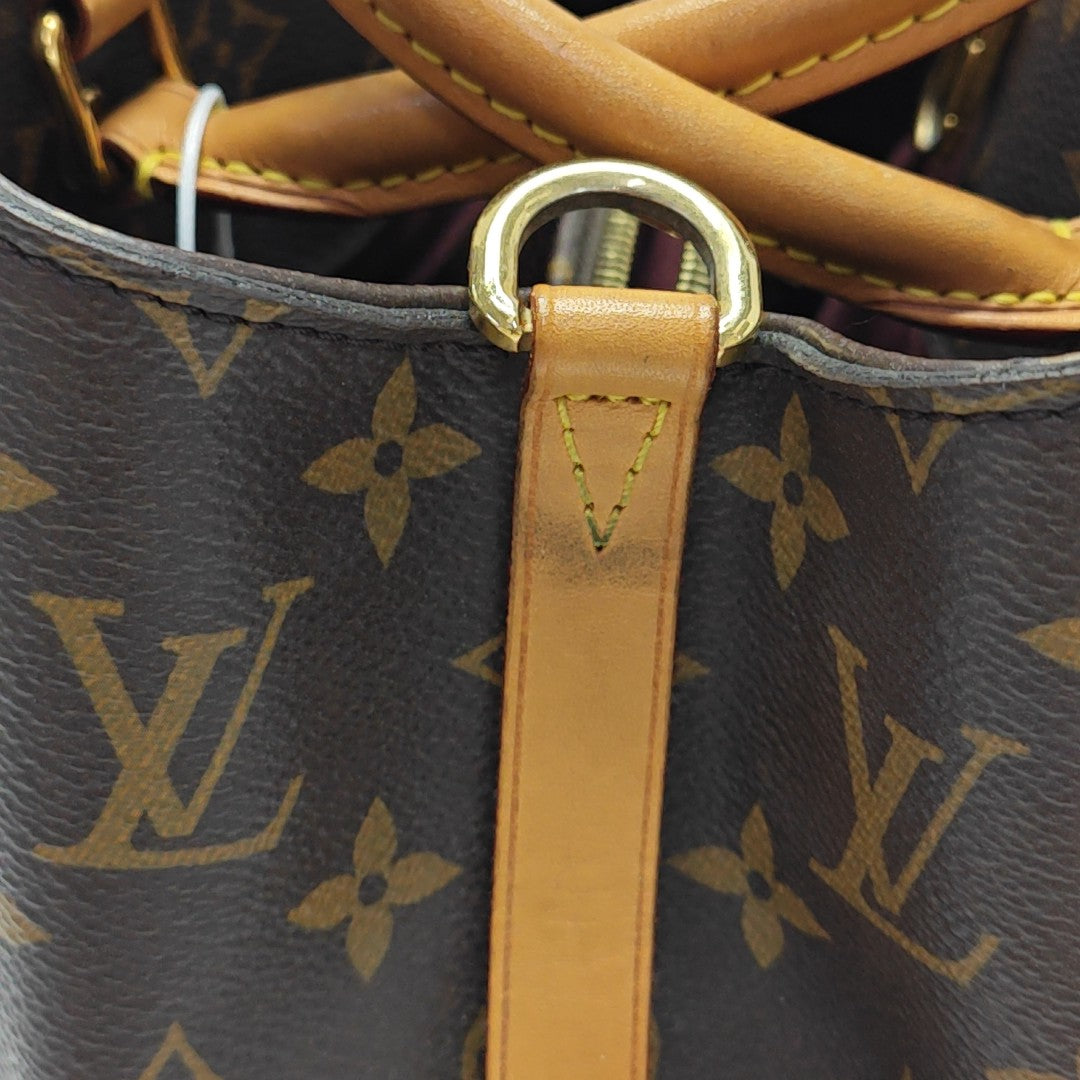 MONTAIGNE Monogram Coated Canvas Brown