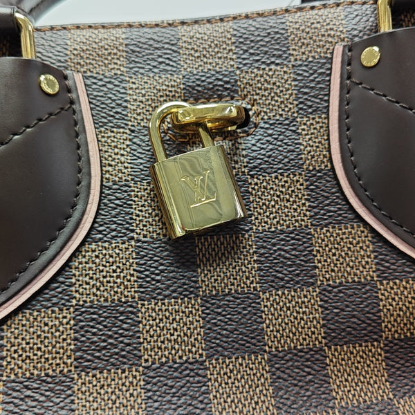 NORMANDY Damier Ebene Coated Canvas Brown