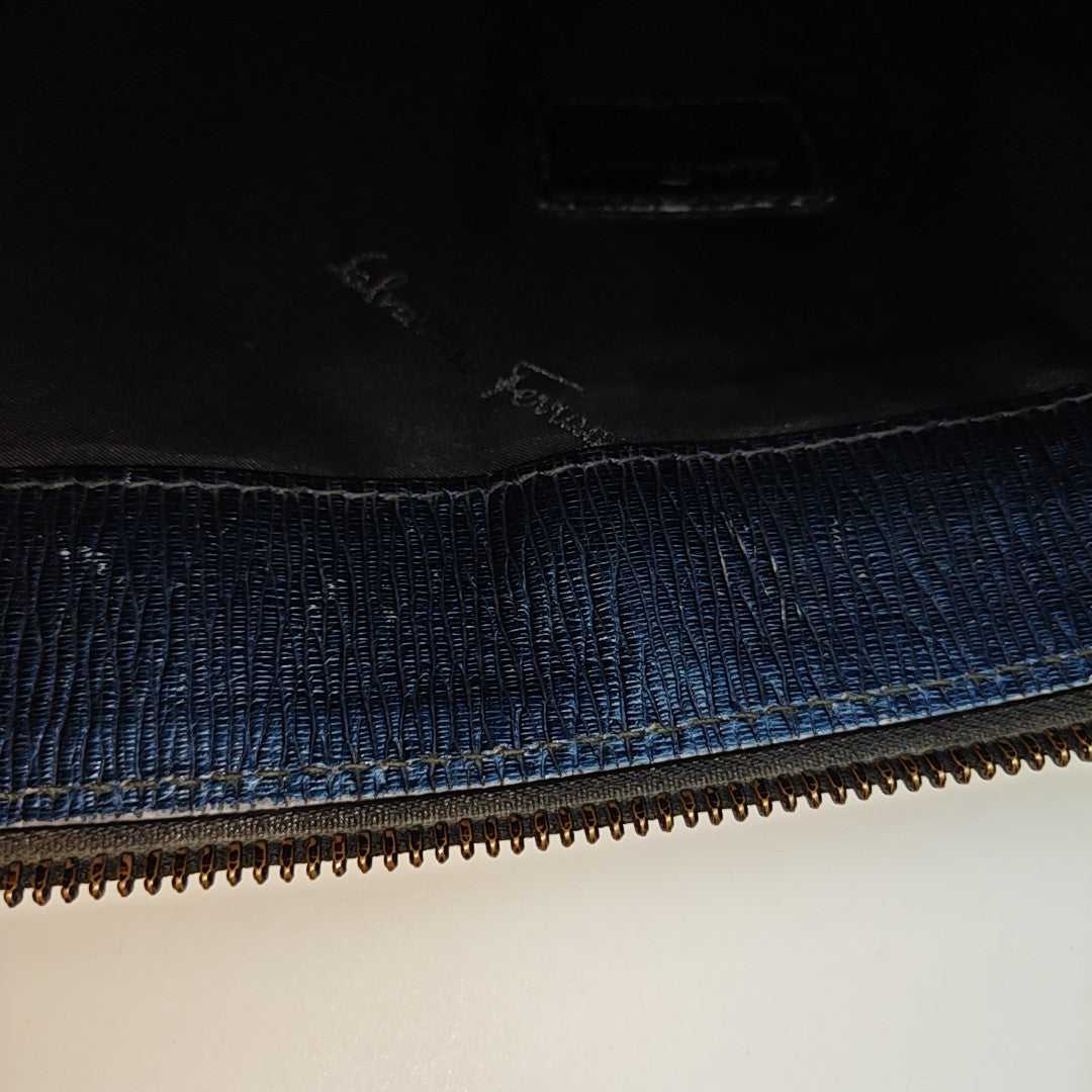Calfskin Clutch Blue