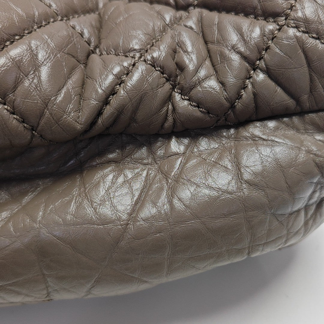 PORTOBELLO Quilted Calfskin Gray