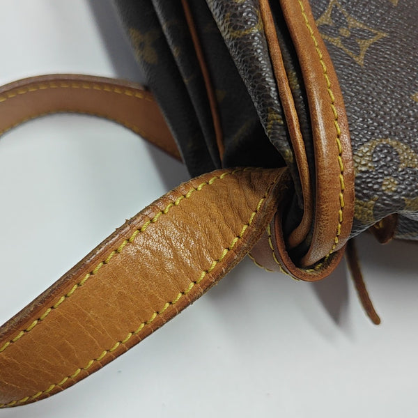 SAUMUR 35 Monogram Coated Canvas Brown