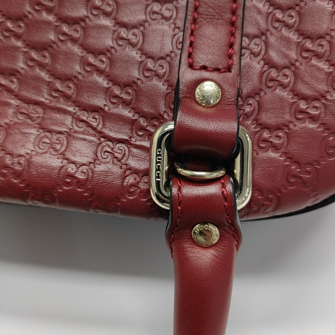 Ligne Shima Monogram Calfskin Red