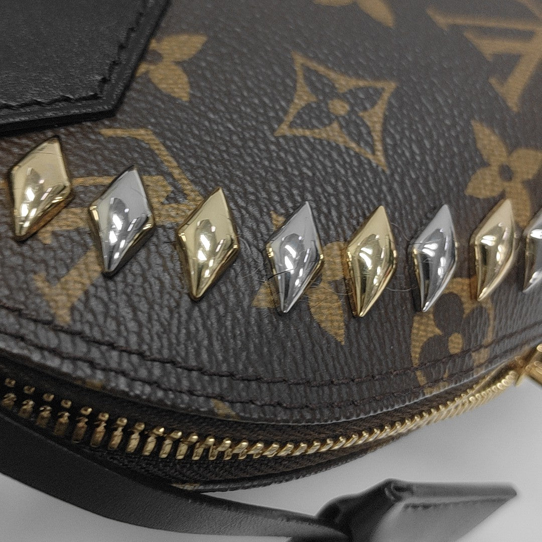 ALMA BB Monogram Coated Canvas Brown