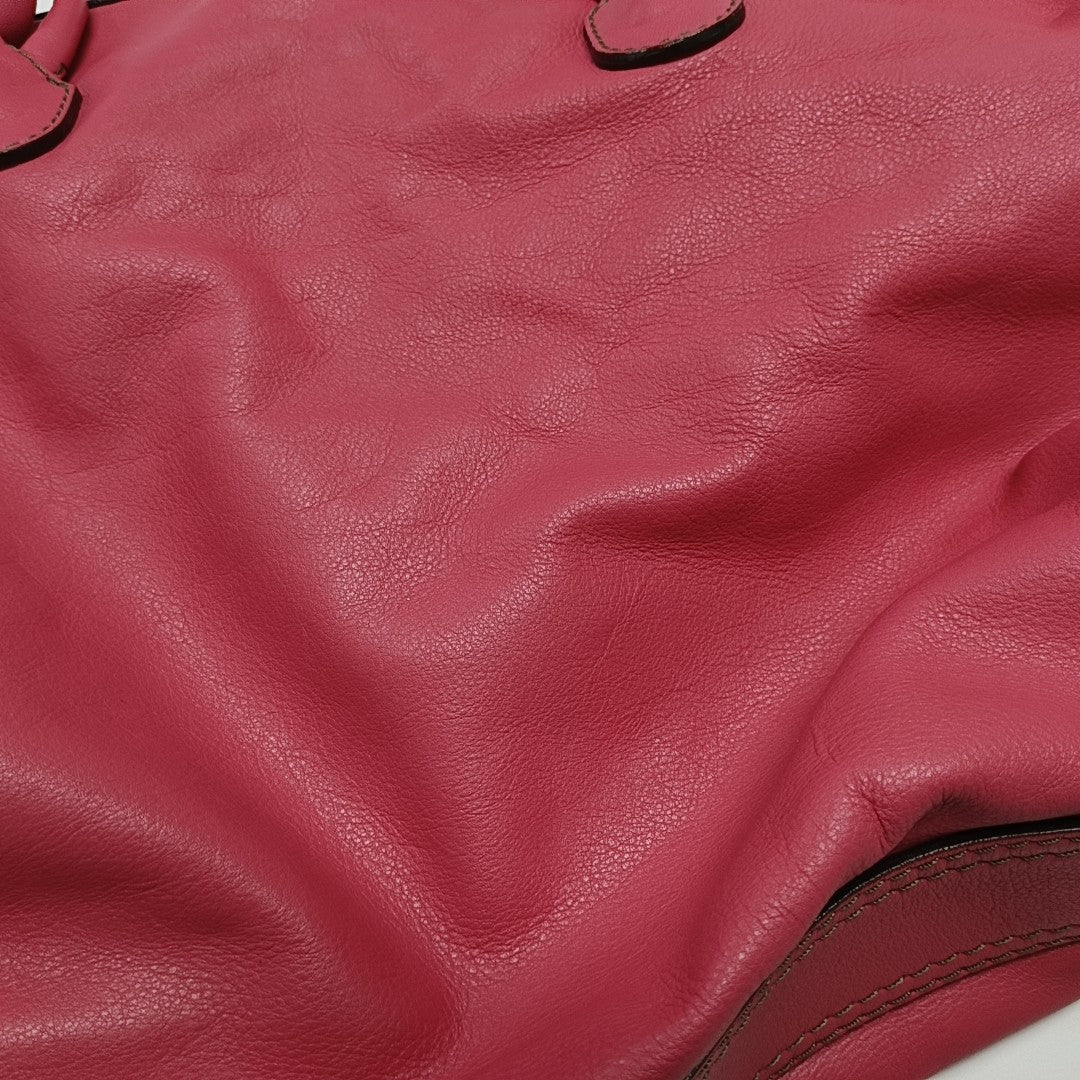 Calfskin Shoulder Bag Red