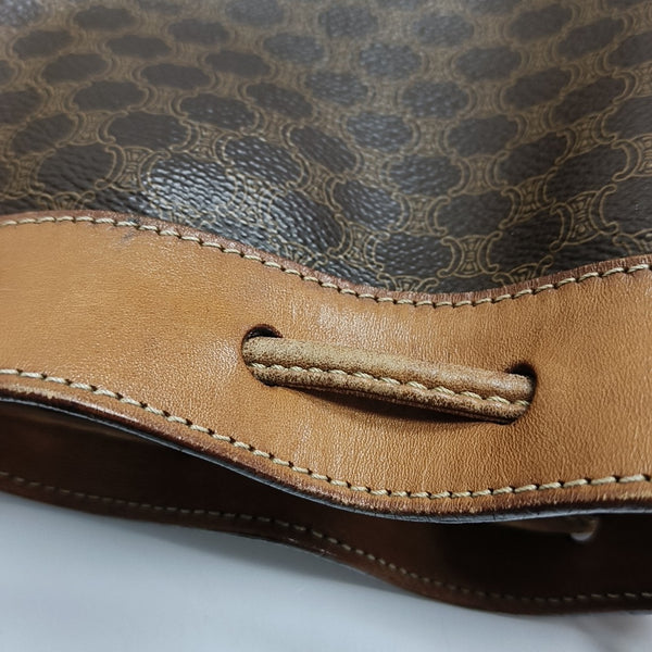 MACADAM BUCKET Coated Canvas Brown