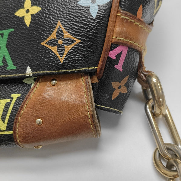 LV × TM BEVERLY MM Monogram Coated Canvas Black