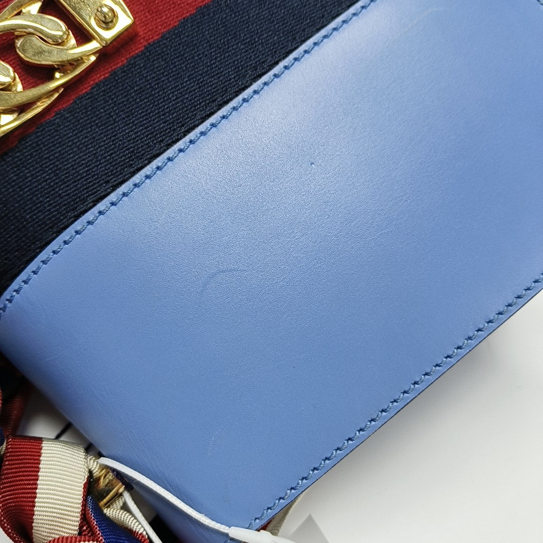 Sylvie Small Calfskin Blue
