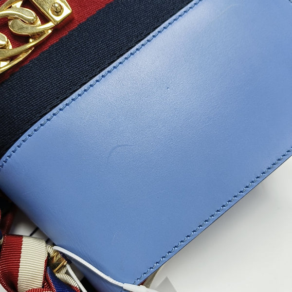 Sylvie Small Calfskin Blue