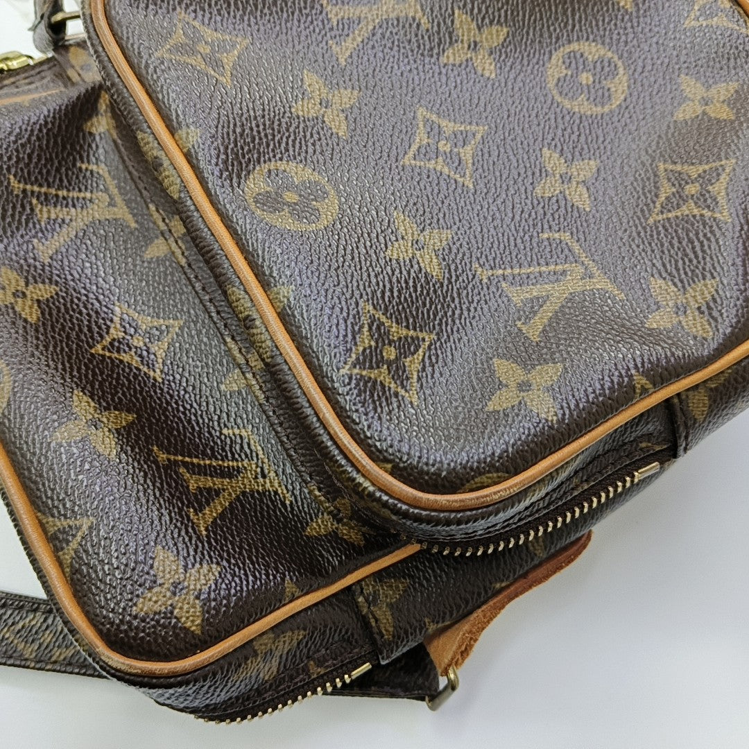 AMAZON Monogram Coated Canvas Brown
