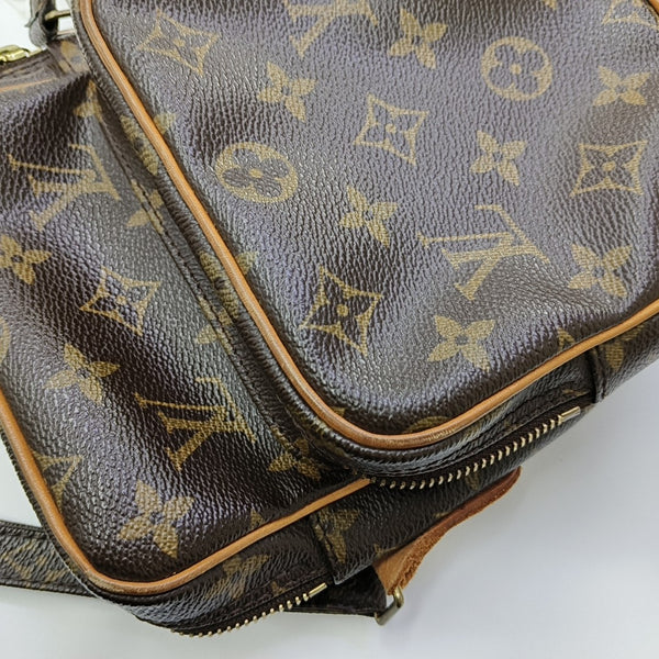 AMAZON Monogram Coated Canvas Brown