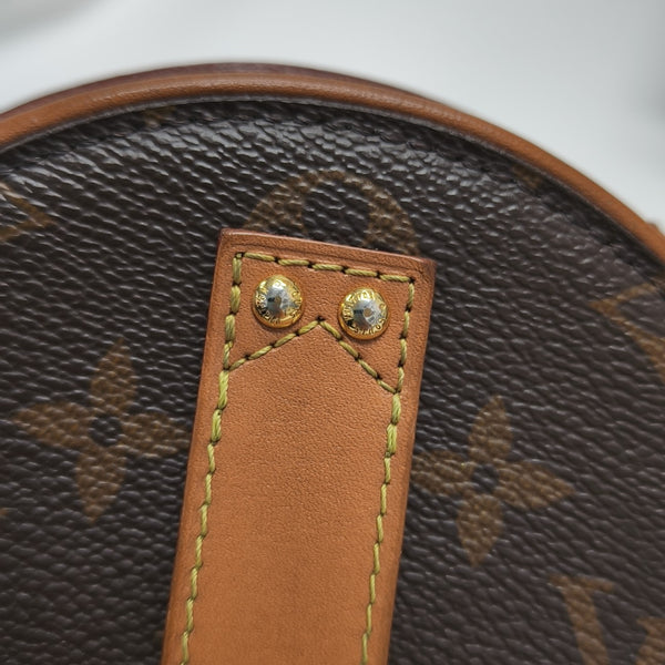 BOITE CHAPEAU Mini Monogram Coated Canvas Brown