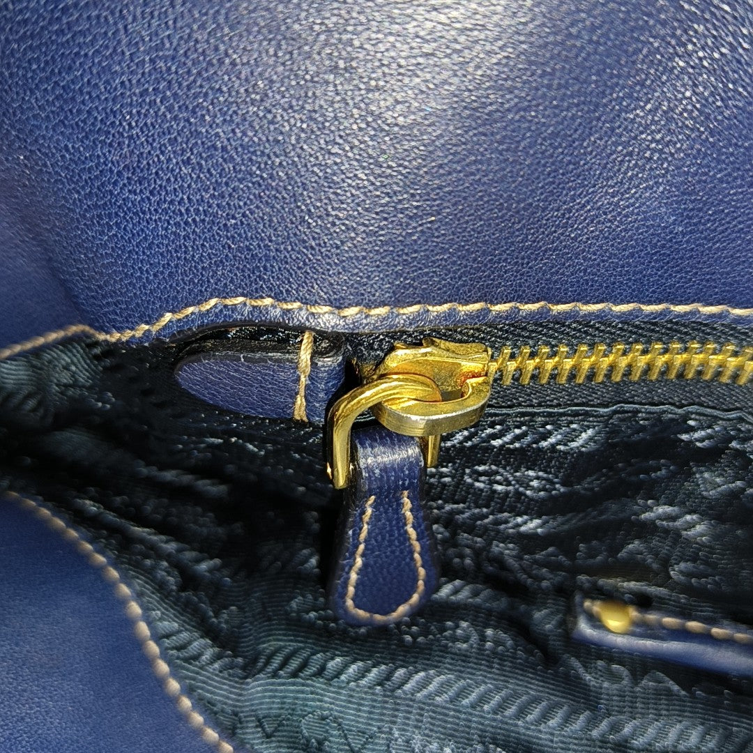 Gaufre Quilted Nylon Blue