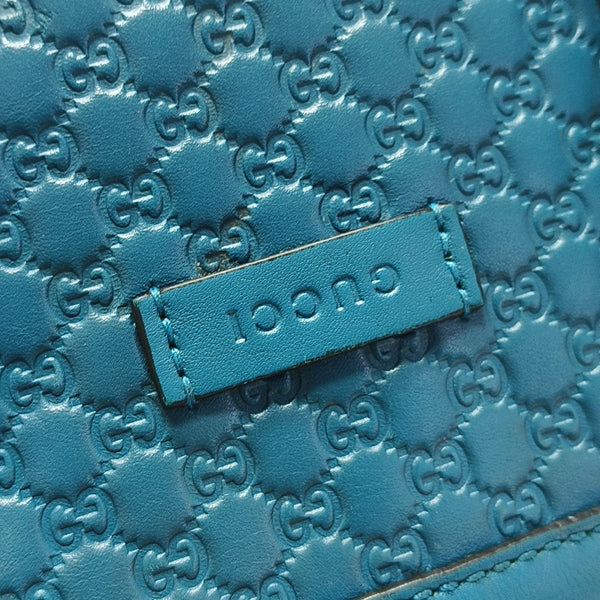 Microguccissima Monogram Calfskin Blue