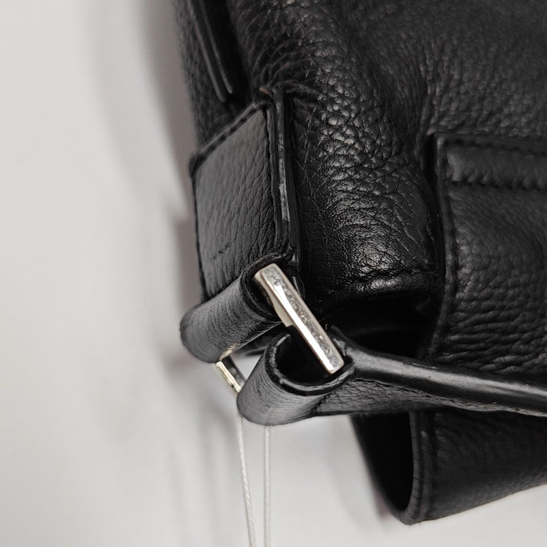 Calfskin Crossbody Bag Black