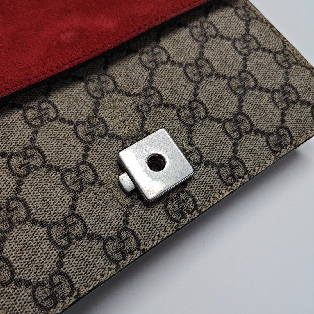 Dionysus Mini Monogram Coated Canvas Beige