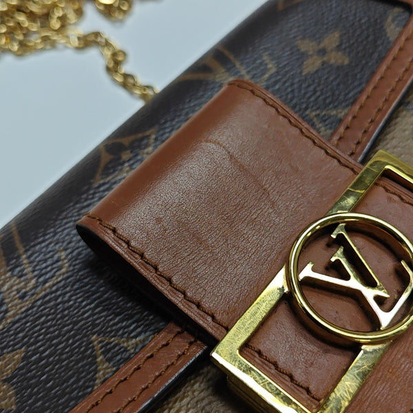 DAUPHINE WOC Monogram Coated Canvas Brown