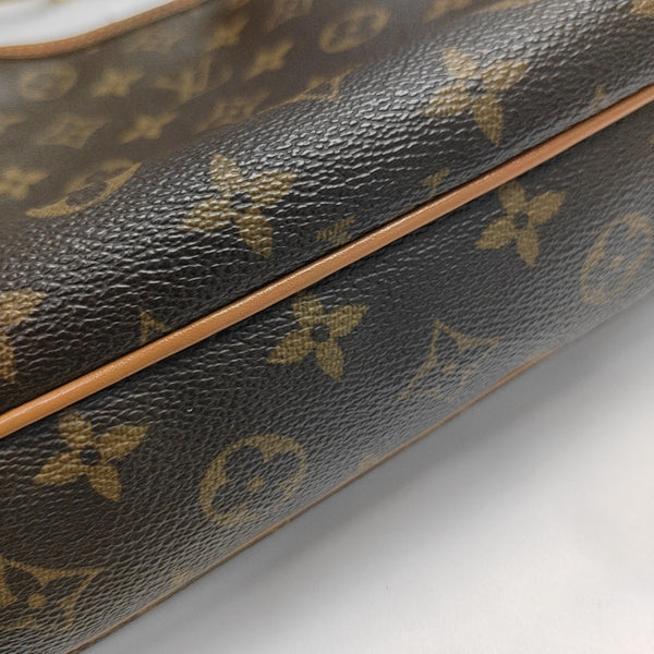 VINTAGE THAMES GM Monogram Coated Canvas Brown
