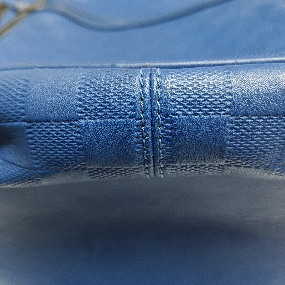 MICHAEL Damier Calfskin Blue
