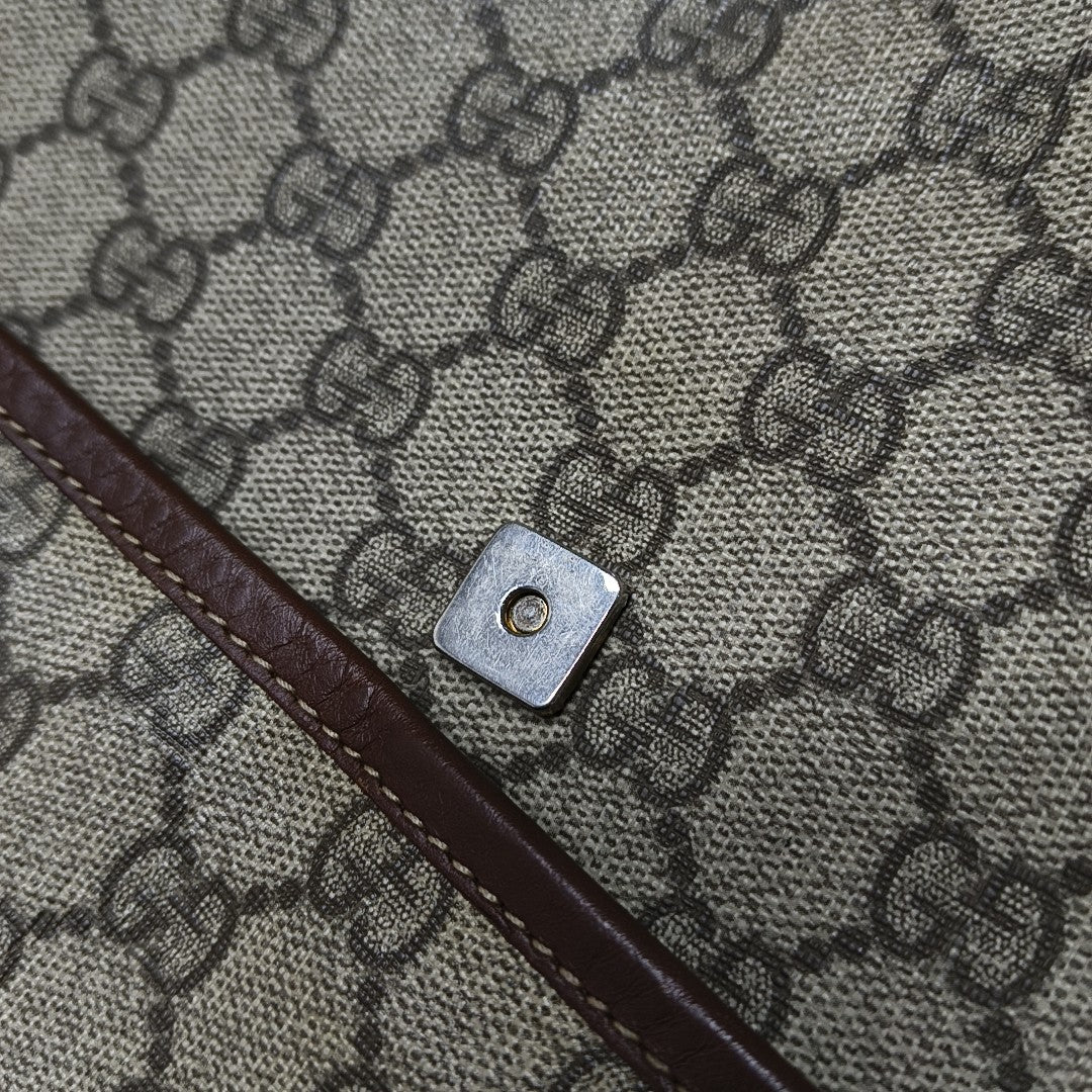 GG Messenger Monogram Coated Canvas Beige