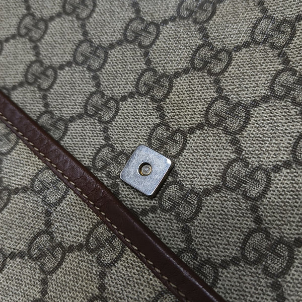 GG Messenger Monogram Coated Canvas Beige