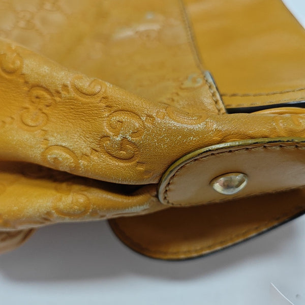 Monogram Calfskin Shoulder Bag Yellow