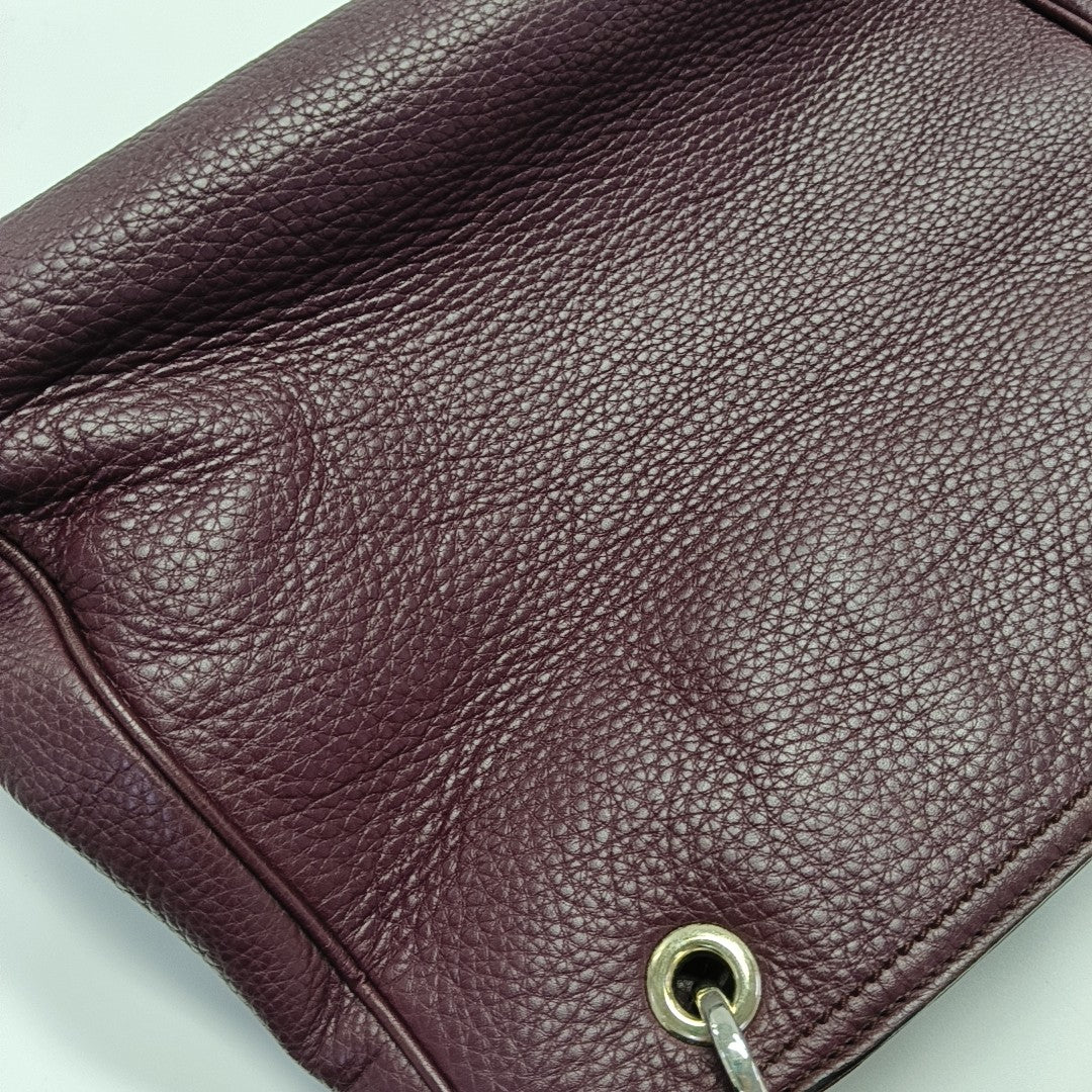 Bamboo 1947 Medium Calfskin Red
