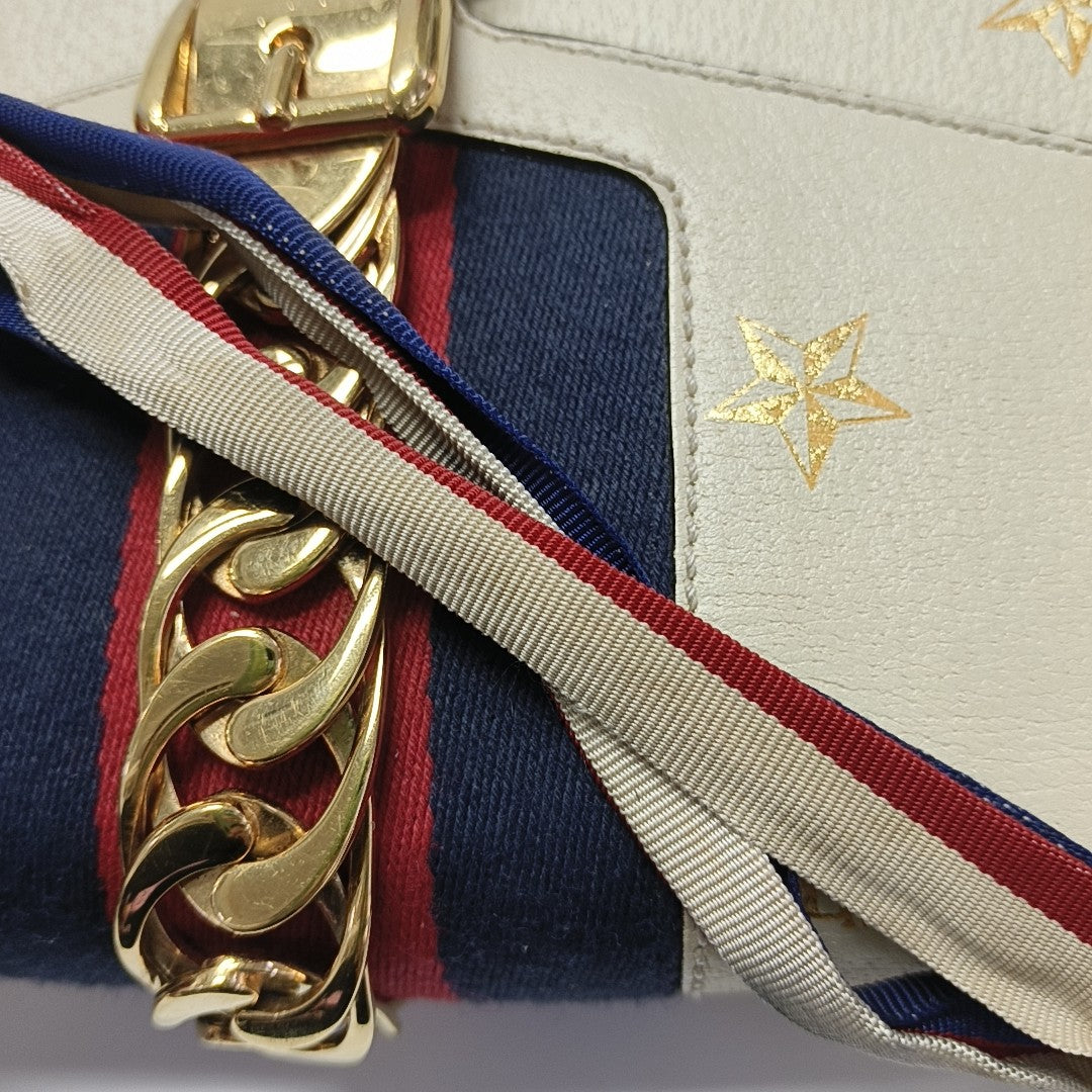 Sylvie Small Calfskin White