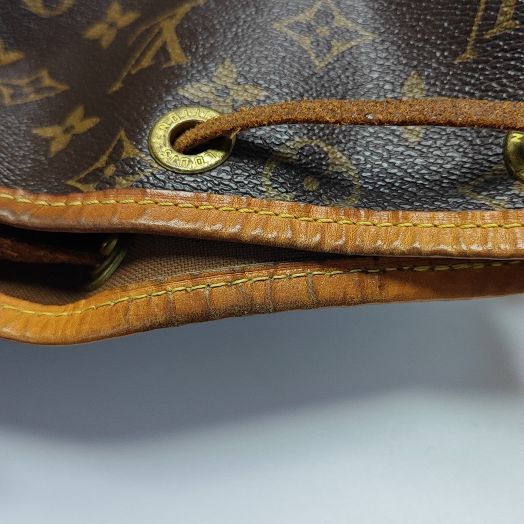 NOÉ MM Monogram Coated Canvas Brown