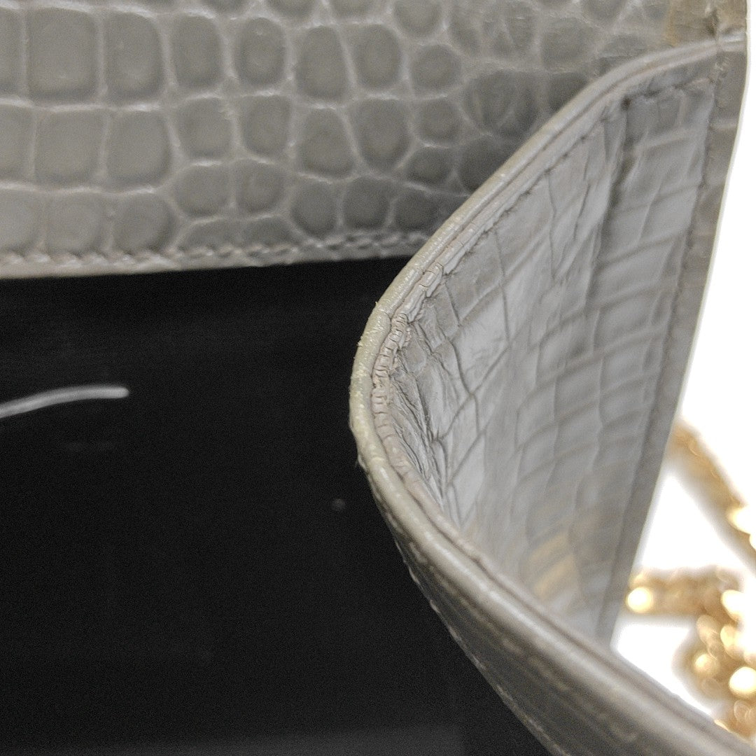 KATE Medium Calfskin Gray